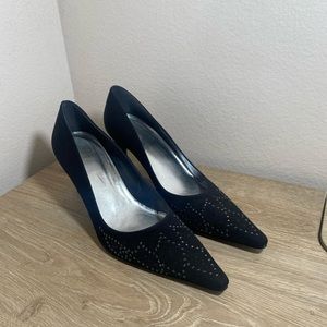 Stuart Weitzman Black rhinestones pumps